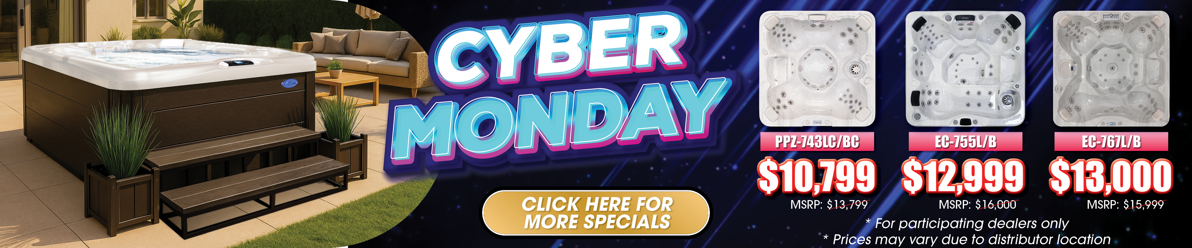 Calspas hot tub being used in a family setting - Clovis