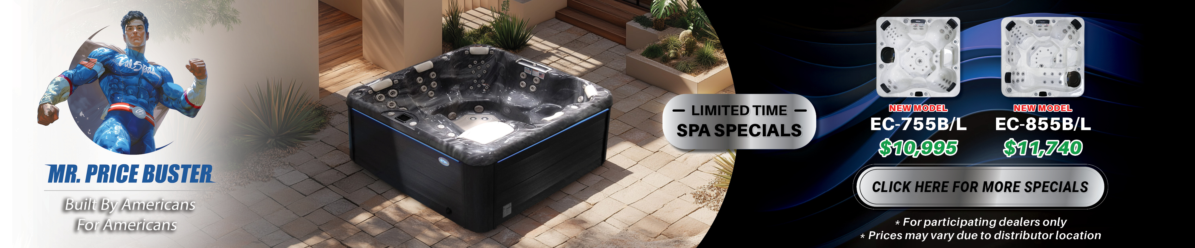 Calspas hot tub being used in a family setting - Clovis