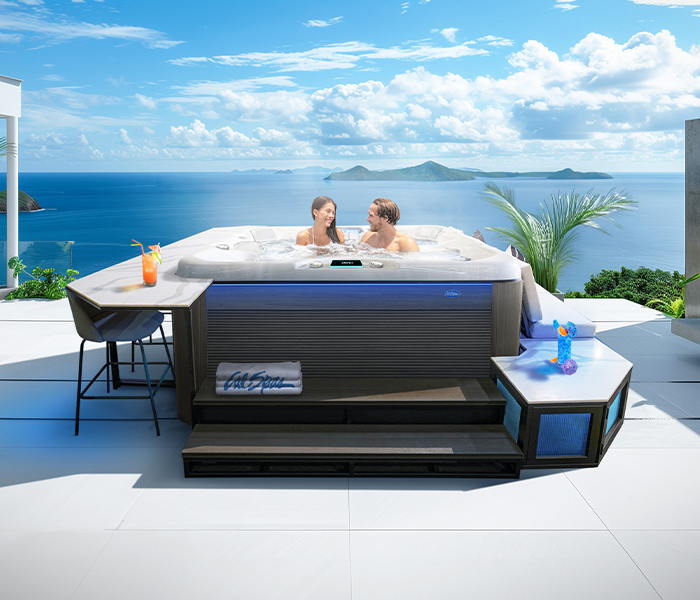 Calspas hot tub being used in a family setting - Clovis